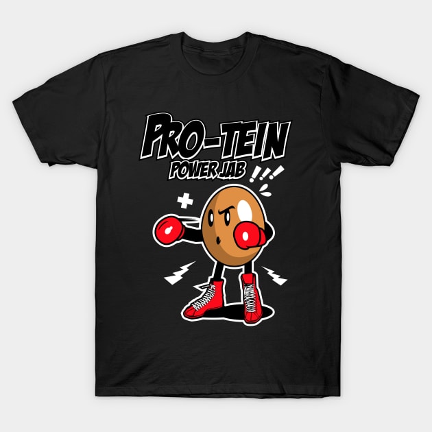 BOXING EGG CARTOON T-Shirt by beanbeardy